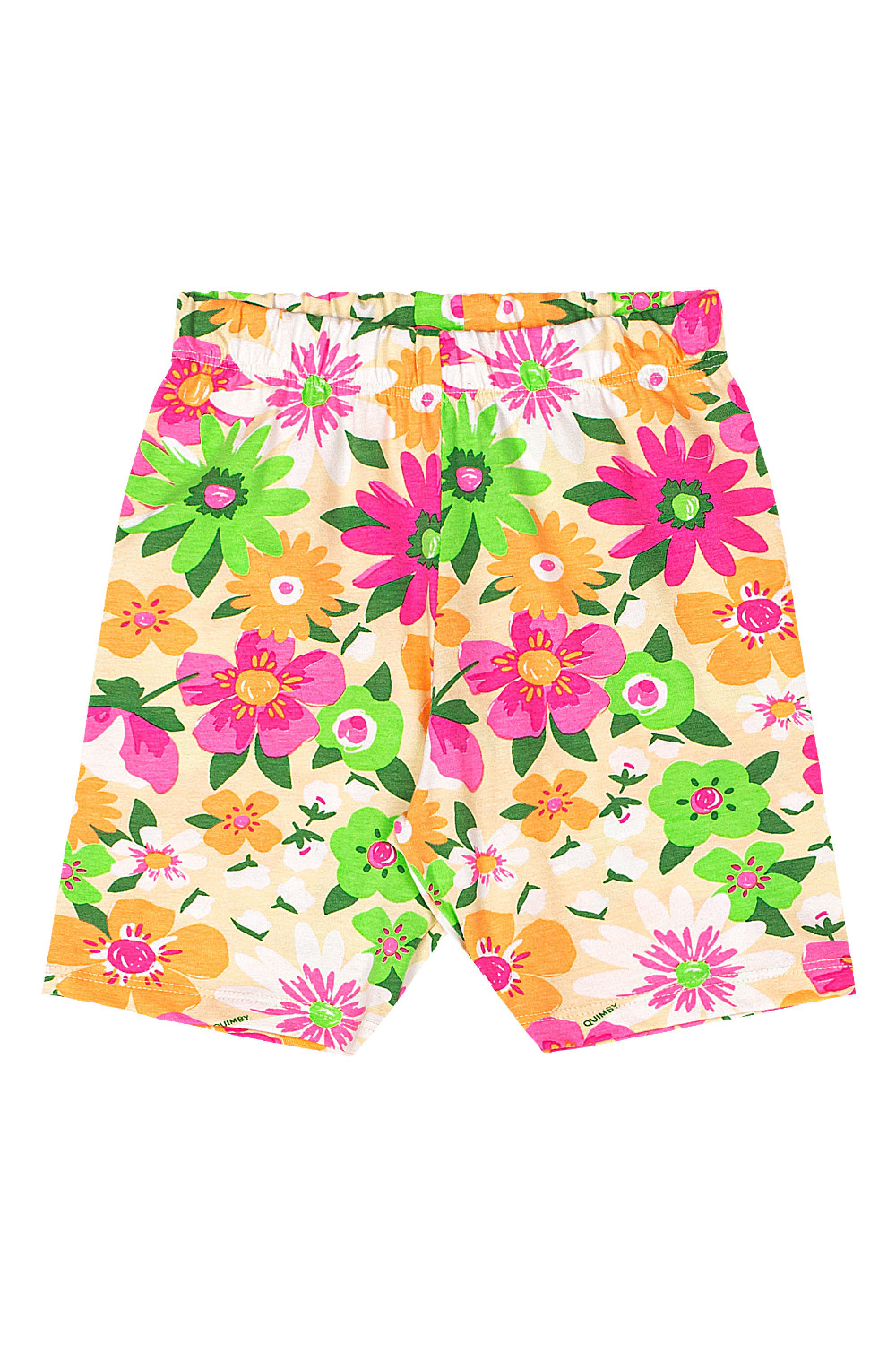 Bermuda Ciclista Infantil Feminina em Cotton (Rosa Claro) Quimby